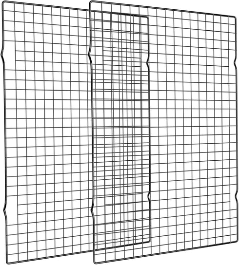 Briout Cooling Rack for Baking, 2-Pack 16x10 Inches Thick Wire Cookie Rack for Cooking, Roasting, Grilling, Oven Safe