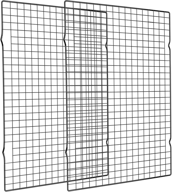 Briout Cooling Rack for Baking, 2-Pack 16x10 Inches Thick Wire Cookie Rack for Cooking, Roasting, Grilling, Oven Safe