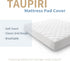 Taupiri Twin XL Quilted Mattress Pad Cover, Deep Pocket (8"-21"), Cooling Soft Pillowtop, White