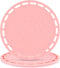 Smithcraft Silicone Trivet Mat - Big Round Pink Coaster for Hot Dishes and Pots, Set of 3 Hot Pads for Countertops