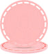 Smithcraft Silicone Trivet Mat - Big Round Pink Coaster for Hot Dishes and Pots, Set of 3 Hot Pads for Countertops
