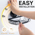 LEVERLOC Soap Dish, Soap Bar Holder for Shower Suction Cup Wall Mounted, Stainless Steel No-Drilling Removable