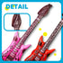 Fraiieon 80s/90s Inflatable Guitar Microphone Boombox Phone for Carnival Theme Party Decorations Hip Hop Photo Booth
