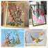 Vignee Real Dried Pressed Leaf Flowers, Colorful Daisies for Craft Resin Jewelry Making Art Craft DIY (Blue & Purple)