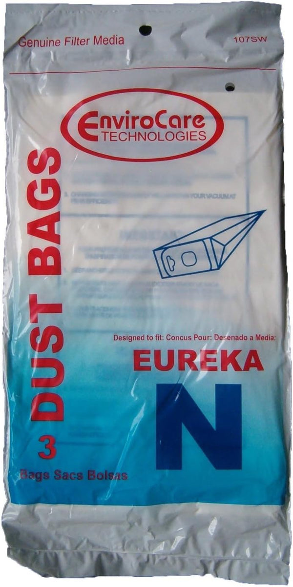 Type N Eureka Vacuum Cleaner Replacement Bags, 10-Pack