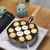 Takoyaki Pan, 14 Holes Cast Iron Nonstick Grill Pan, Detachable Handle, Octopus Meat Balls Maker