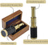 6-Inch Brass Telescope with Wooden Case - Perfect for Pirate Adventures