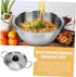 Ciieeo Stainless Steel Instant Noodle Pot Set with Lids, Korean Cooking Pots for Ramen and Soup