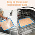 Set of 3 Silicone Baking Mats for Macarons - Non Stick Cookie Oven Liners (2 Half Sheet, 1 Quarter Sheet) - Red, Blue,