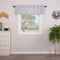 VHC Brands Sawyer Mill Blue Valance Curtain Lined Stripe for Kitchen or Dining Room Windows 16x72