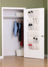 24 Packet Household Essentials Over The Door Shoe Storage Organizer, Natural Canvas