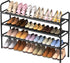 Long Shoe Rack for Closet - 3 Tier Shoe Organizer Storage for