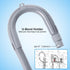 10ft Washing Machine Drain Hose, Universal Extension Kit for Washer, Flexible Discharge Hose for LG/GE/Samsung