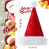 Santa Hat for Kids/Baby - Unisex Warm Comfort Red Velvet Holiday Xmas Hat for New Year Party Decoration