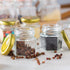 Woaiwo-q 30 Pack 1.5 oz Mini Honey Jars,Hexagon Mini Glass Honey Jars with Gold Lids,Small honey Jar with dipper