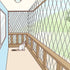 25x50ft 1 inch Bird Netting for Chicken Coop, Mesh, Heavy Duty, Hawk Proof, Garden Protection, Fruit Tree Netting