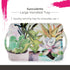 Pimpernel Succulents Large Handled Tray, 18.9" x 11.6" Melamine Serveware with Botanical Design