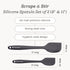 Starpack 'Scrape & Stir' Silicone Spatula Set - 2 Pcs Heat Resistant Spatulas, Food Grade Kitchen, Nonstick Baking