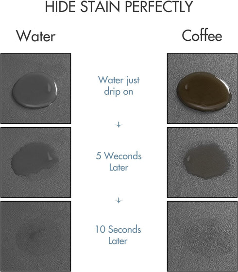 Drying Mat for Kitchen Countertops, Coffee Mat Hide Stain Rubber Backed Absorbent Dish Drying Mat (Dark Gray, 16"x20")