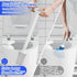 3 1 SetExtended Set,Bathroom in Toilet Brush and Plunger Handle Plunger,Heavy Duty Toilet Bowl Brush and Holder Hidden