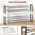 4-Tier Closet FAVOOSTY Expandable Shoe Rack, Adjustable Shoe Shelf Storage Organizer Space Saving Metal Free Standing
