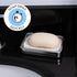 S&T INC. Bar Soap Holder for Kitchen & Bathroom, 4 Pack, White, 2.9 x 4.4 inches