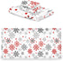 Dussdil Set 3 Winter White Red Snowflakes Bathroom Towel of Pcs Christmas Snow Flakes Bath Hand Towels Face Towel