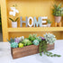 Winlyn Rustic Wooden Planter Box 17.3" L x 3.9" W x 3.9" H, Brown Decorative Wood Box for Home Garden Centerpiece