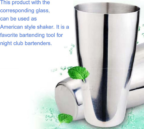 Stainless Steel Malt Milkshake Mixer Cup, Thickening Metal Drinking Glass for Bar, Hand Blender, 750ML