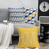 Fukeen Geometric Set of 4 Throw Pillow Covers, Modern Decorative 18x18 Inch Cushion Cover for Living Room Bed (Blue