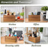 Utensil Caddy - Acacia Wood Silverware Holder, Silverware Organizer for Countertop, Cutlery Storage Containers for
