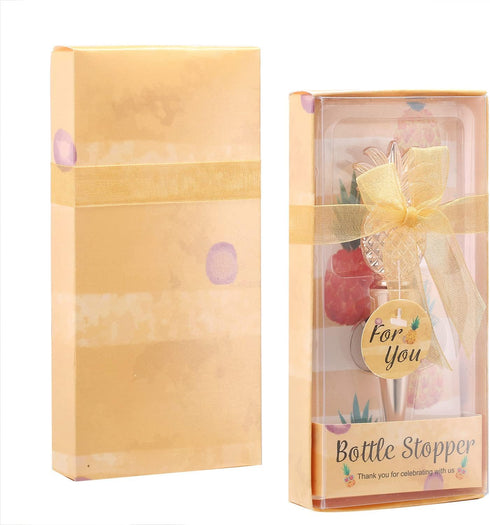 VIDACONTIGO 15 15) PCS Pineapple Wine Bottle Stoppers for Wine Bottles, Beach Party Favors, Baby Shower & Wedding