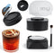 NESSUS Reusable Vertuo Pods Refill Kit, 100PCS Aluminum Foil Lids for Nespresso Vertuo Pods, Easy Remover & Brush