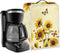 Lightweight Sunflower Butterfly Coffee Maker Cover with Top Handle, Dust Cover for Home Office to Keep Clean