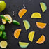 24PCS CCINEE Artificial Lemon Blocks,Realistic Fake Lemon Lime Wedge Block Fruit Decor for Home Kitchen Decoration