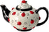 Ladybug Teapot with Swirls for Kitchen Decor and Teas