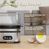 6 Evoloop Rapid Egg Cooker Electric Eggs Capacity, Soft, Medium, Hard Boiled, Poacher, Omelet Maker Egg Poacher