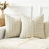 Kevin Textile Farmhouse Pillow Covers 24x24, Modern Accent Square Throw Pillow Covers