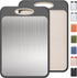 Stainless Steel Cutting Board, Non Toxic Cutting Board for Kitchen Double Sided