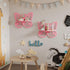 2-Tier Butterfly Wall Shelf - Nursery Decor Pink Floating Corner Shelves, Cute Wall Display Rack Bookshelf for Kids