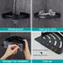 2-Tier Hoomtaook Adhesive Corner Shelf Bathroom Shower Caddy Organizer for Kitchen Toilet No Drilling Bathroom Corner