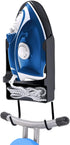 Ironing Board Hanger Wall Mount, Heat Resistant Iron Holder with Rack for Max 5 Inch Width, Black