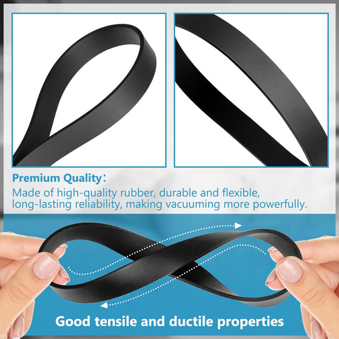 HASMX 2-Pack Replacement Vacuum Cleaner Belts #12675000002729 for Black & Decker Air Swivel Vacuum
