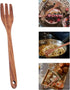 Cabilock Wooden Forks Long Handle, Reusable Japanese Style Kitchen Utensil for Salad, Dinner, Pasta