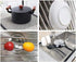 Over The Sink Stainless Steel Roll Up Dish Rack, Roll Out Dish Drying Rack for Kitchen Dishes, Cups