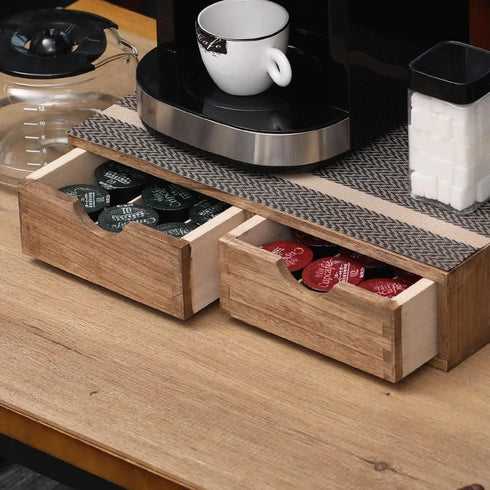 Coffee Pods Storage Drawer Holder for Capsules - Multi-Functional Desk Organizer Drawers for K-Cup Coffee Maker