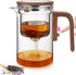 Enchanti Tea Pot, Glass Teapot with Removable Infuser, Magnetic Loose Leaf Tea