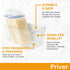 2 pack 5.2 9.3" 4.2" Priver - Breast Milk Freezer Storage Containers, - Breastfeeding Essential in Organization