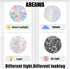 24 Pieces Heart Window Clings, Anti-Collision Decals for Birds, Non-Adhesive Prismatic Vinyl Clings