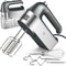 Electric Hand Mixer 450W with Scale Cup Storage Case, Turbo Boost, 5 Speed, Eject Button & 5 Stainless Steel Accessories
